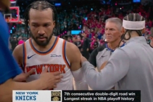 尼克斯季后赛客场已连续七场赢对手两位数 创NBA历史纪录！ - 24直播网头条